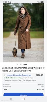 Belano long waterproof riding coat size 16, Belano  Kensington , Marea, Kurtki jeździeckie i kamizelki, Plymouth