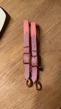 Bithanger aus Biothanne WB Rosa und Glitzer für Kappzaum / Trense Bithanger 