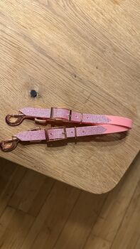 Bithanger aus Biothanne WB Rosa und Glitzer für Kappzaum / Trense, Bithanger , Sarah Koch, Bridles & Headstalls, Feldkirchen - Westerham