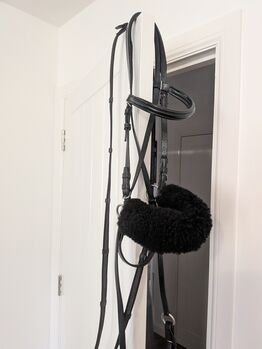 Bitless bridle,cob size,black,, Sheila cullen, Ogłowia bezwędzidłowe, Cumnock