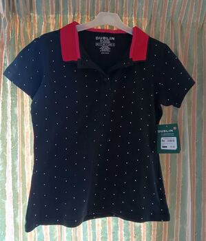 Black Dublin Polo Shirt. Size 10/Small., Dublin, June, Oberteile