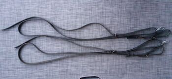 Lauferzügel Leder schwarz