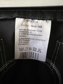 Schwarze Reithose mit volllederbesatz Reithose 