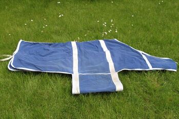 blaue Stoffdecke mit Bauchlatz  115 cm, Renate, Horse Blankets, Sheets & Coolers, Kammerberg
