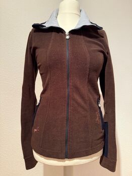 Fleecejacke von SPOOKS Gr. M Dunkelbraun mit Blau abgesetzt - TOP!, Spooks, Kati Auer, Kurtki jeździeckie i kamizelki, Remscheid