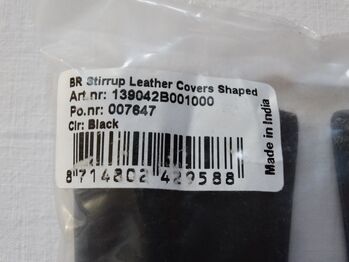 BR Stulpen für Steinbügelriemen schwarz Hussen Loops Schnallenschutz 13 cm BR