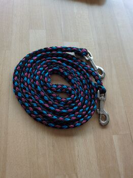 Flechtzügel 2,20m blau rot schwarz neu