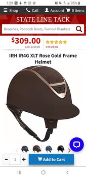 Brand new IRH brown and rose gold small helmet, IRL, Andrea R Butler, Reithelme, Chicago