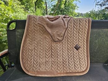 Braunes Kentucky Horsewear Set Velvet Pearls, Kentucky Velvet Pearls, Laura, Schabracken, Recklinghausen