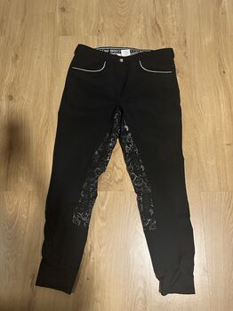 Reithose Tysons Breeches schwarz mit Glitzer, Gr. 46 Tysons Breeches