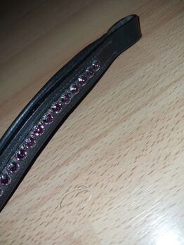 Stirnriemen lila glitzersteinchen, Powerhorse, Browbands, Ziemetshausen