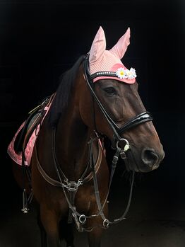 Stirnriemen mit Glitzer und Blümchen