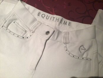 Reithose neuwertig, Equitheme  Tunierreithose , Martina, Na zawody, Perl