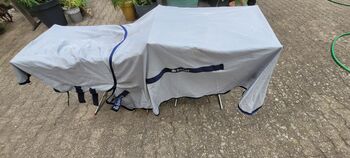Bucas Buzz-Off Fliegendecke  Ekzemerdecke Full Neck Weidedecke Größe 135 cm, Bucas Bucas Buzz-Off  mit Halsteil und Bauchlatz, Chris, Horse Blankets, Sheets & Coolers, Bechtheim