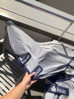 BUCAS BUZZ OFF Fliegendecke 155cm 155 cm mit Halsteil Bauchlatz Full Neck Ekzemerdecke Bucas Buzz Off Full Neck