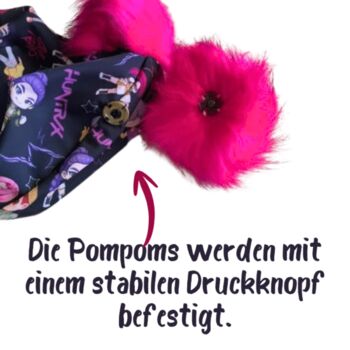 Buggez Reithelmüberzug CHOCOLATE HEARTS mit Pompom Buggez