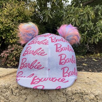 Buggez Reithelmüberzug BARBIE mit Pompoms, Buggez, Maya (Swisshorseshop), Riding Helmets, Frauenfeld