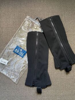 Busse Chaps "Beginner" Small/Wide - Kurz/ Weit Schwarz,NEU❤️, Busse Beginner, Nicky69, Half Chaps, Spenge