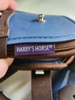 Knopfgamaschen hartschalengamaschen blau/braun, Harrys Horse Hartschalengamaschen/Knopfgamaschen , Trittler , Tendon Boots, Weil der Stadt