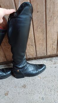 Reitstiefel Sergio Grasso schwarz mit Lack 41 (40) Sergio Grasso