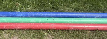 Cavalettistangen aus schlagfestem PVC von Growi Growi