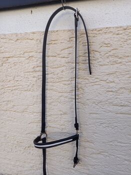 Reithalfter, hannoveranisch, für Islandpferde ++ Nasenriemen mit geflochtener Applikation