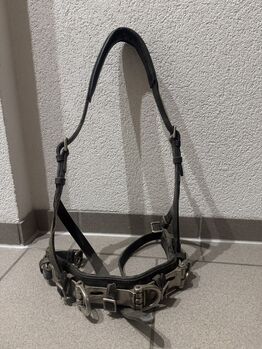 Kappzaum schwarz/silber