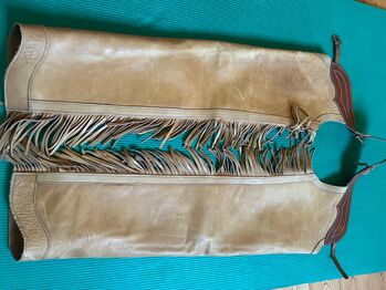 Chaps aus dickem Rindleder für großen, schlanken Reiter, Irmi, Half Chaps, Obernzenn