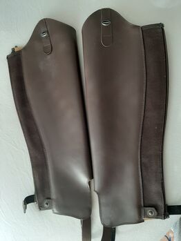 Chaps Glattleder dunkelbraun, L/W, Irmtraud Schmidt, Half Chaps, Wassenberg