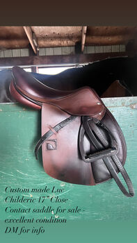Childeric 17 Close contact jumping saddle, Luc Childeric M, Shayla Colburn, Jumping Saddle, Fort Langley