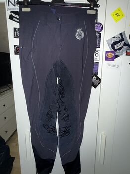 Dunkelblaue Reithose mit schönem Muster, Equistore, Isabell Buchendorfer, Bryczesy, Bad Sassendorf