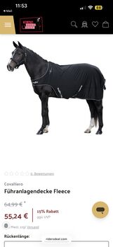 Covalliero RugBe Führanlagendecke / Walker Decke  145cm schwarz Covalliero  Führanlagendecke 