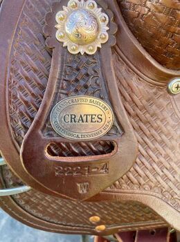 Crates wide reining saddle 16