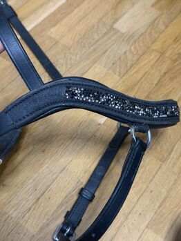 Crownhorse anatomischer Nasenriemen Sprakle dunkelgrau/schwarz, Heide, Nosebands, Innsbruck