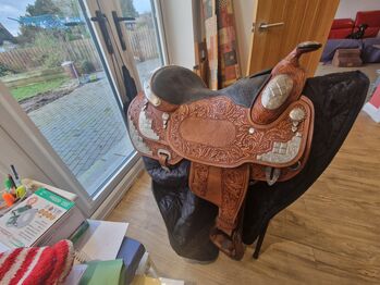 Dale Chavez silver western show saddle, Dale chavez, Kate Brocklesby , Westernsattel, Weston by Welland