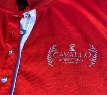 Damen Polo Shirt Cavallo Rot Cavallo