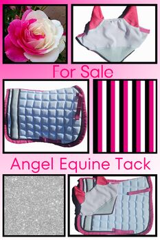 Deep pink and white set Angel Equine 