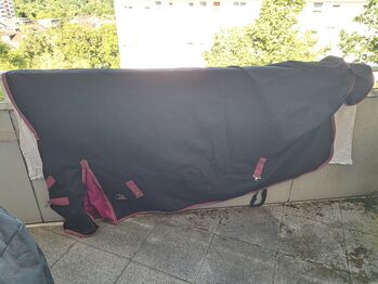 Regendecke, Highneck, 165cm, 0g, schwarz/pink, Horsegear, Horsegear, Miriam, Derki dla konia, Stuttgart