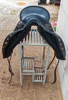 Deuber El Campo S3 Dressursattel  Barocksatte, Deuber   El Campo S3, Dr.Jost Jahn, Dressage Saddle, Nebel