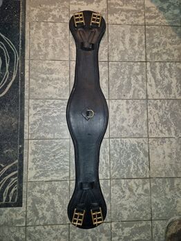 Deuber Sattelgurt Gr. 3 schwarz mit Messingschnallen, Deuber & Partner, Kerstin, Girths & Cinches, Stuttgart Plieningen