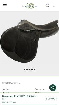 Devoucoux Springsattel wie neu, Devoucoux  Biarritz Lab, Ute Leuchtenberg, Jumping Saddle, Hassloch