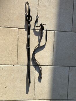 Ausbindezügel mit Gummiring schwarz 110 cm, Verena 🐎 , Training Aids, Rhens