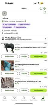 Abschwitzdecke 145, Fliegenausreitdecke 135, Royalhorsemen L/XL, Royalhorsemen Leggings (Goldensand), Helene, Bryczesy, Gronau (Westfalen)