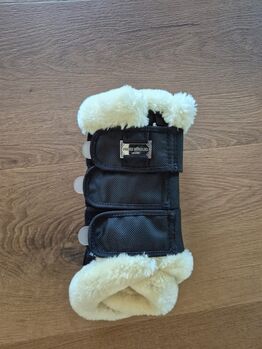 Dressurgamschen, hinten, Felix Bühler, Teddyfleece, schwarz Felix Bühler Teddyfleece-Gamaschen, hinten