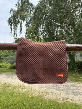 Dressur (DR) Schabracke braun mit Spanischerflagge, Eskadron, Lara , Dressage Pads, Zolling