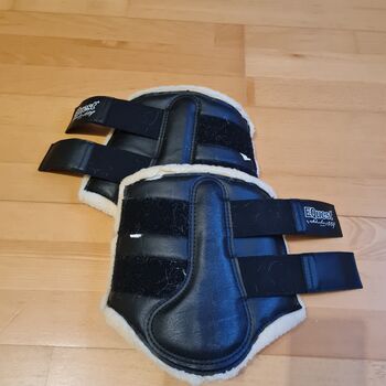 Dressur Gamaschen schwarz Equest Größe M, Equest, Annika Wagner , Tendon Boots, Mayen