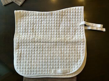 Dressage Saddle Pad- White, Stephanie, Saddle Accessories, Edmonton 