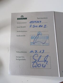 Dressursattel Sommer S-Spezial, Theo Sommer S-Spezial Ed. 1, Conny , Dressage Saddle, Lübeck