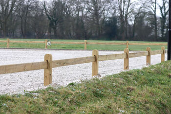 Dressurplatz | Reitplatzzaun Holz | Dressurviereck Holz, Rutjes Pferdeboxen und Zäune, Riding Arena, Goor