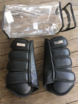 Dressurgamaschen, schwarz, Größe Full, HINTEN, Felix Bühler, Julia D., Tendon Boots, Nottuln